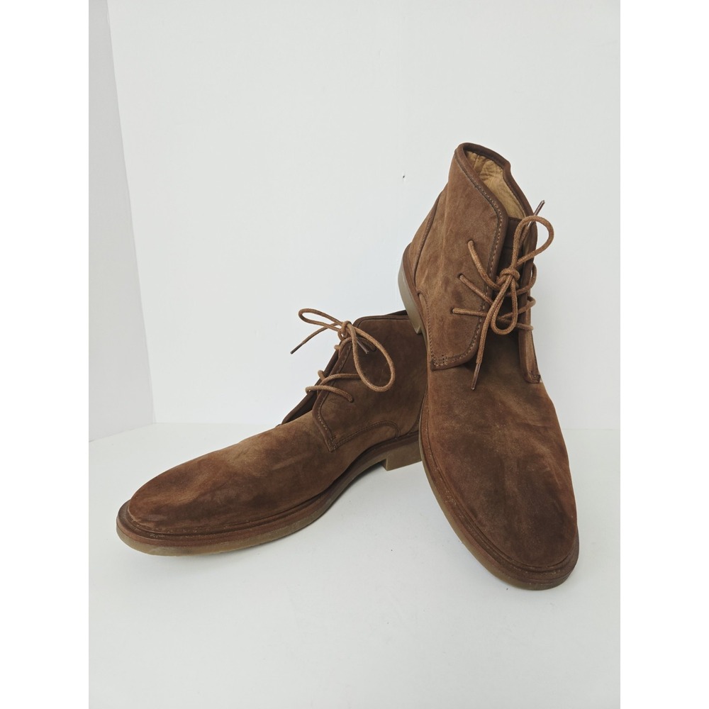Nautica Mens Chukka boot sz 11 brown suede lace up